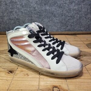 Golden Goose Slide Deluxe (GGDB) Women's 39 / US 9 Distressed Leather High Top